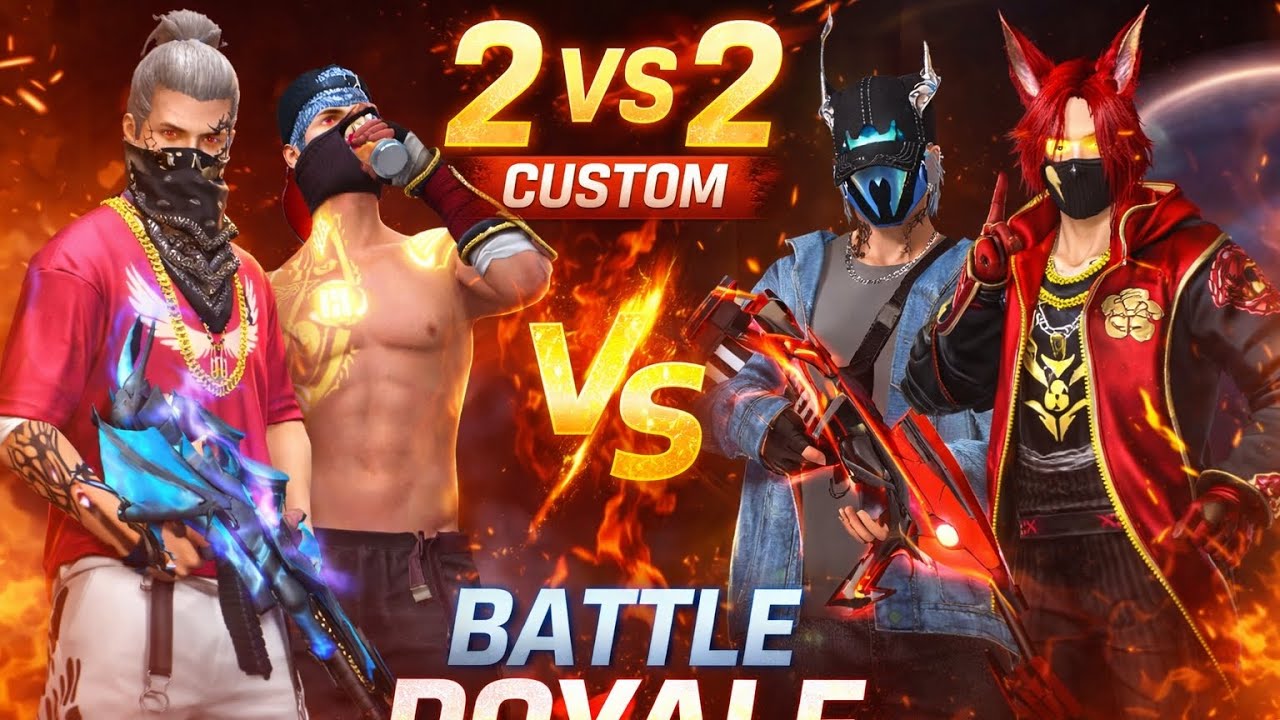 2 VS 2 Custom Battle 🔥 | Pro Players Face Off 😈