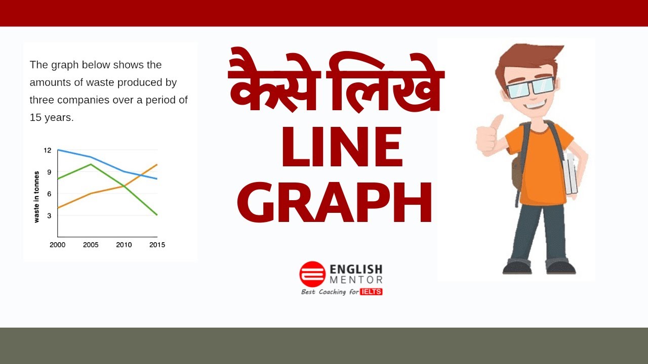 How to write a line graph in IELTS II Explanation in Hindi