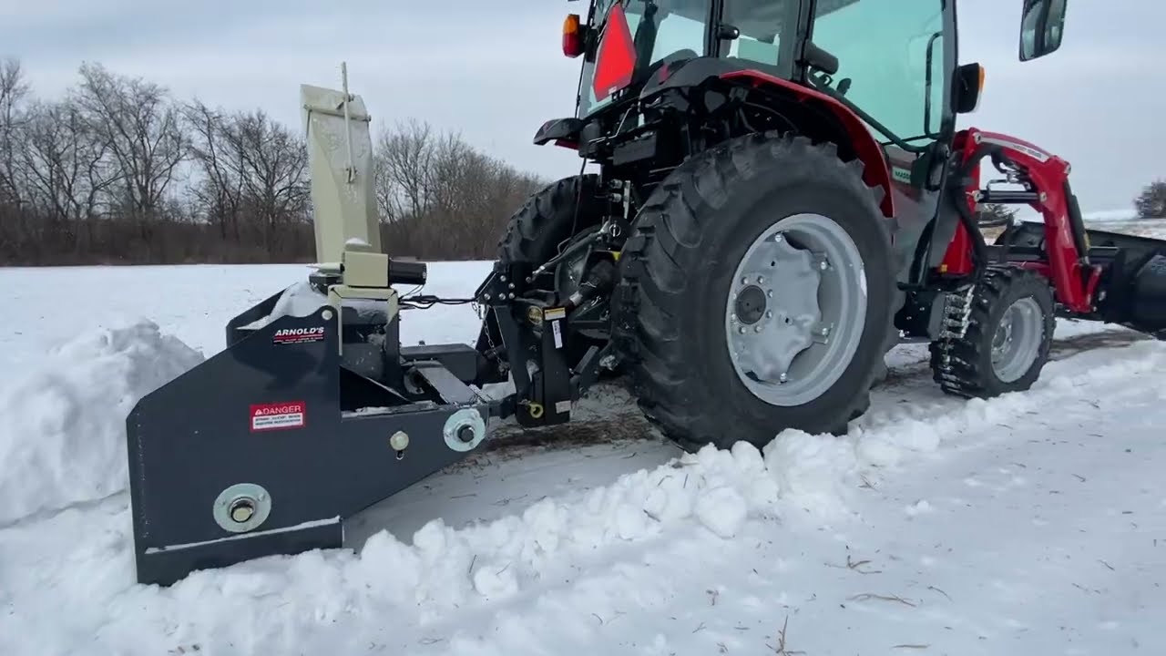 Massey Ferguson 1835m (2022) with 8 foot blade , 60 inch blower
