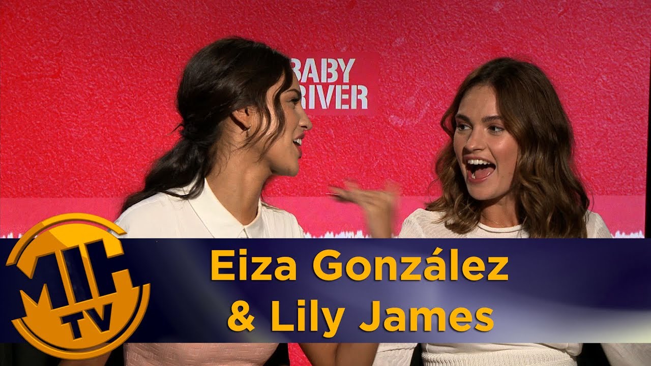 Eiza González & Lily James Baby Driver Interview