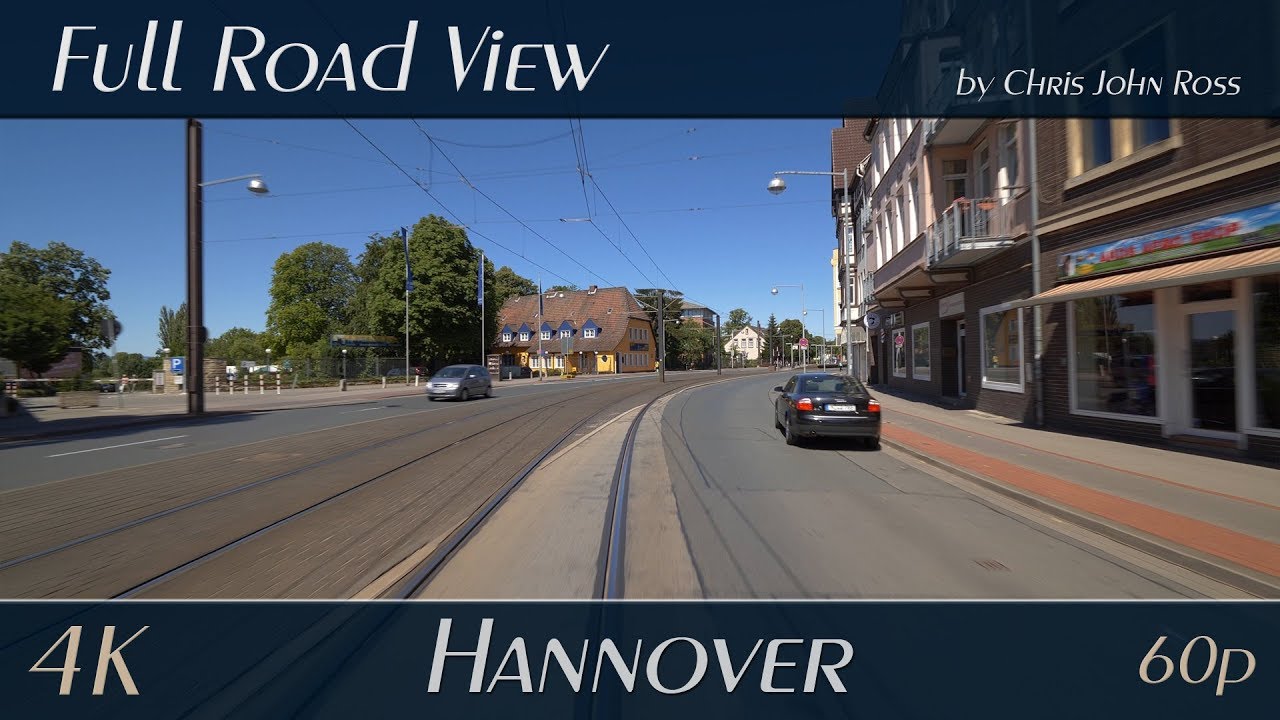 Hannover, Germany: Döhren-Wülfel - Hildesheimer Straße - 4K (UHD/2160p/60p) Video