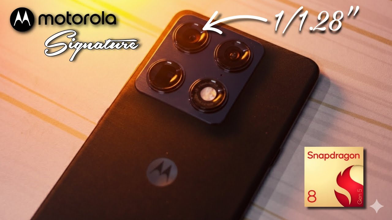 Motorola Signature Unboxing and First Impressions! Sony LYT-828 and 8 Gen 5 16GB under 60k 🔥