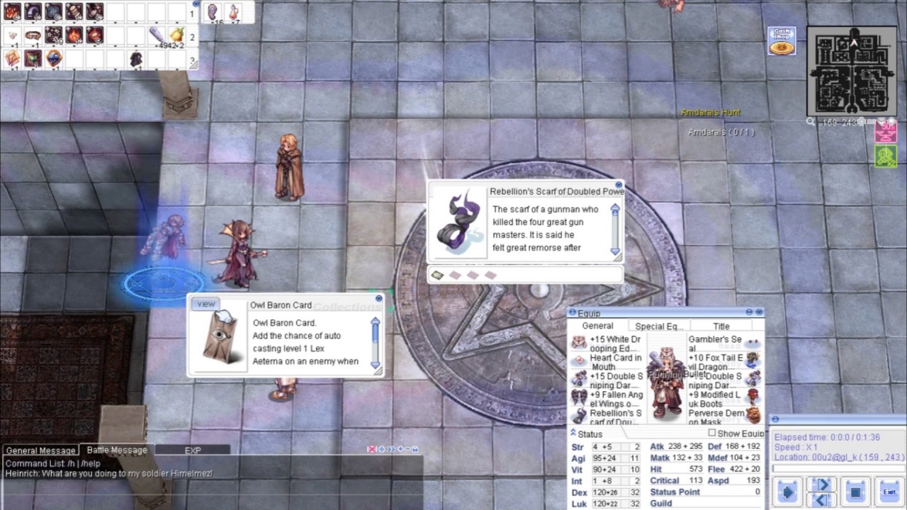 iRO Crit Rebellion vs Boss Old Glast Heim