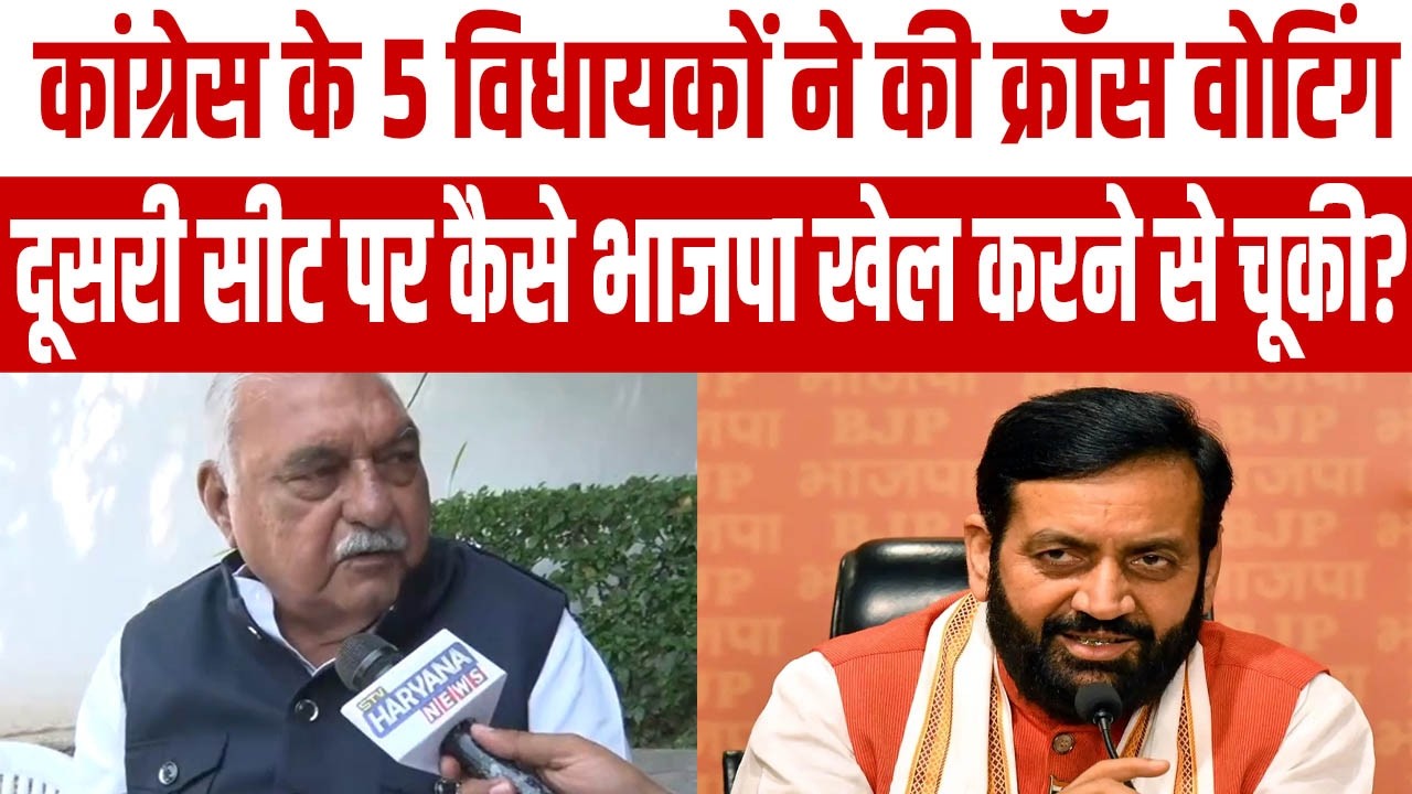 कांग्रेस के 5 विधायकों ने की क्रॉस वोटिंग, दूसरी सीट पर कैसे भाजपा खेल करने से चूकी?