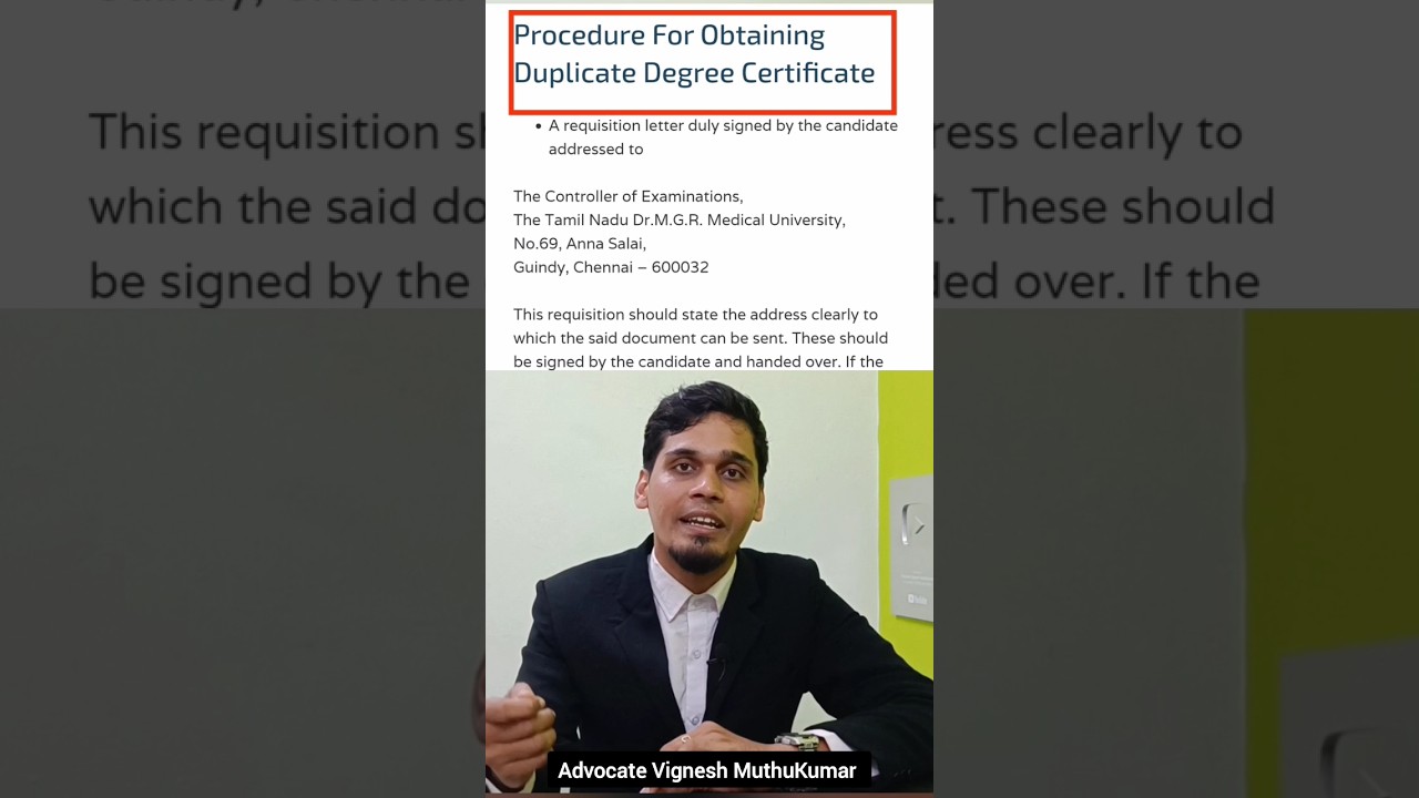 School / College Certificate Lost 🤯 or Missing 🥺How to Get that Certificate|| #shorts #tamil #legal