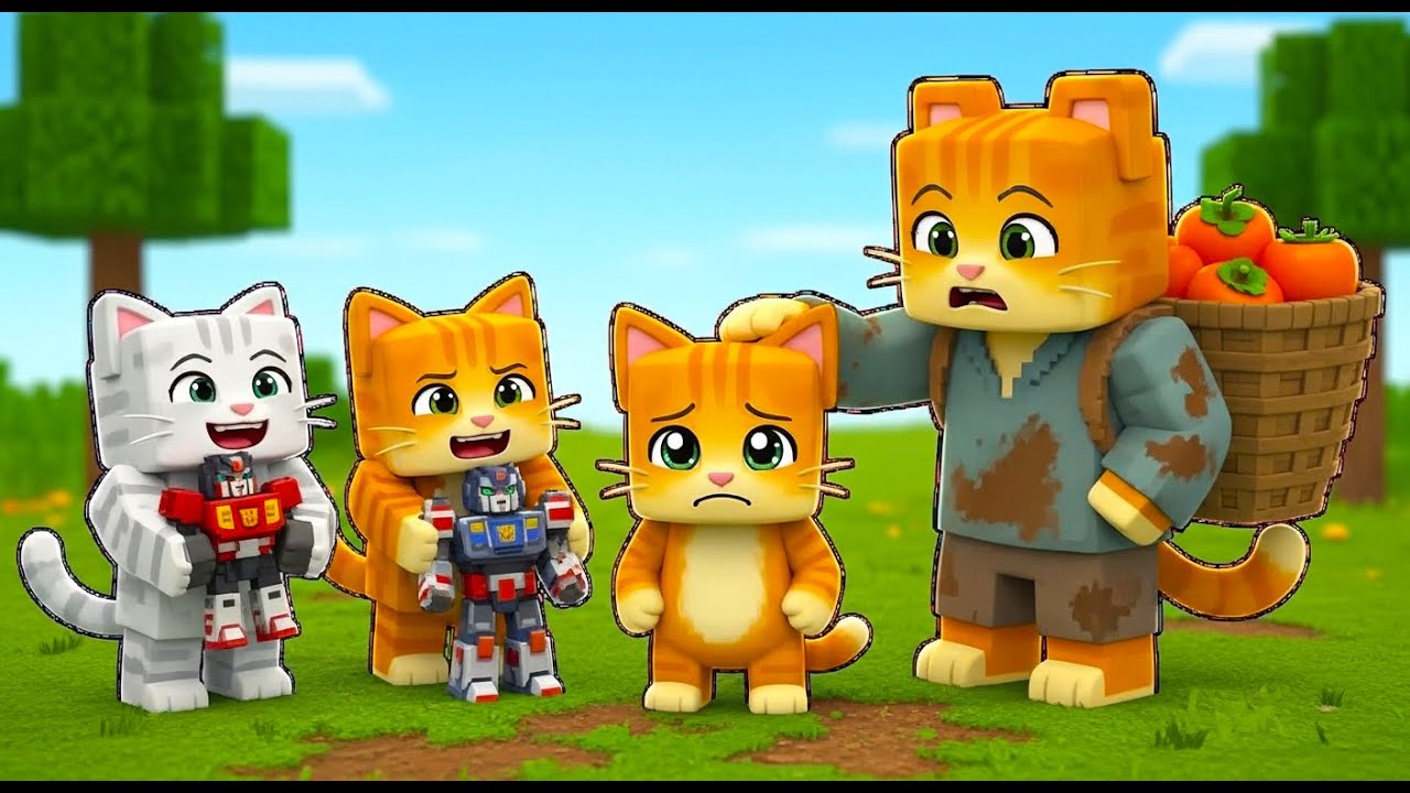 Poor Kitten With No Toys Gets Mocked 😢 Mama Cat Comforts Him|Ginger Minecraft Animation