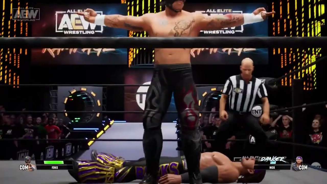 aew fight forever | lights out match | rey fenix vs nick jackson (cpu vs cpu)