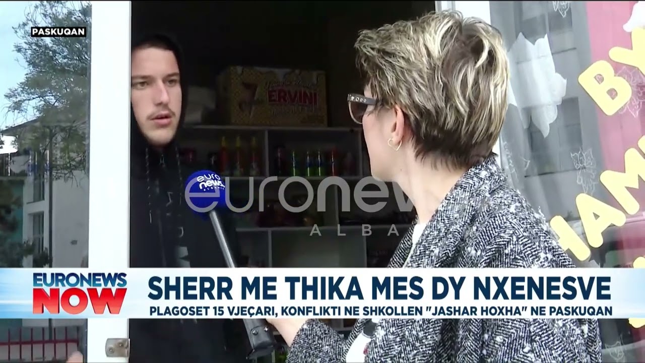 Sherr me thika në shkollë! Plagoset nxënësi! 