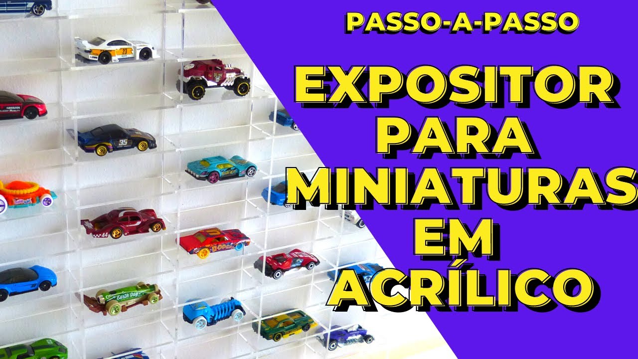 Expositor para miniaturas em acrílico - Faça você mesmo!