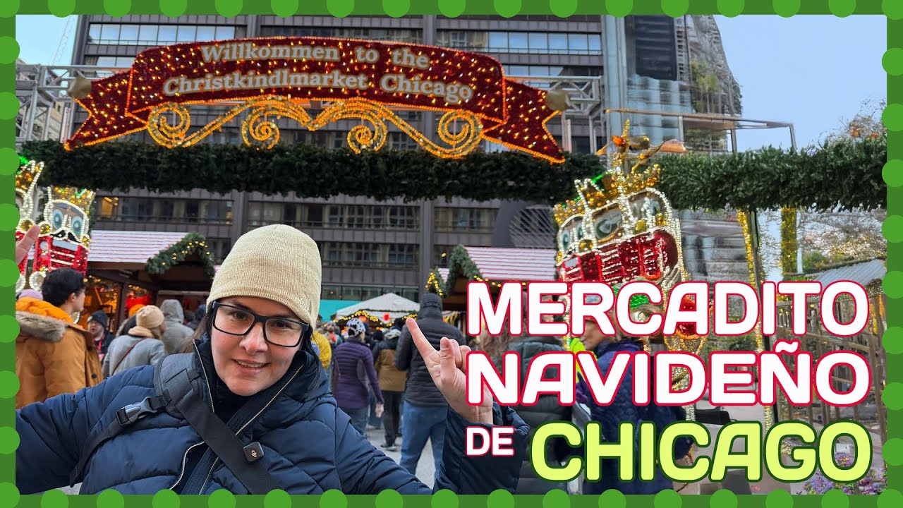 El MERCADO NAVIDEÑO más grande de USA 🎄 + La receta ORIGINAL del Brownie en Chicago