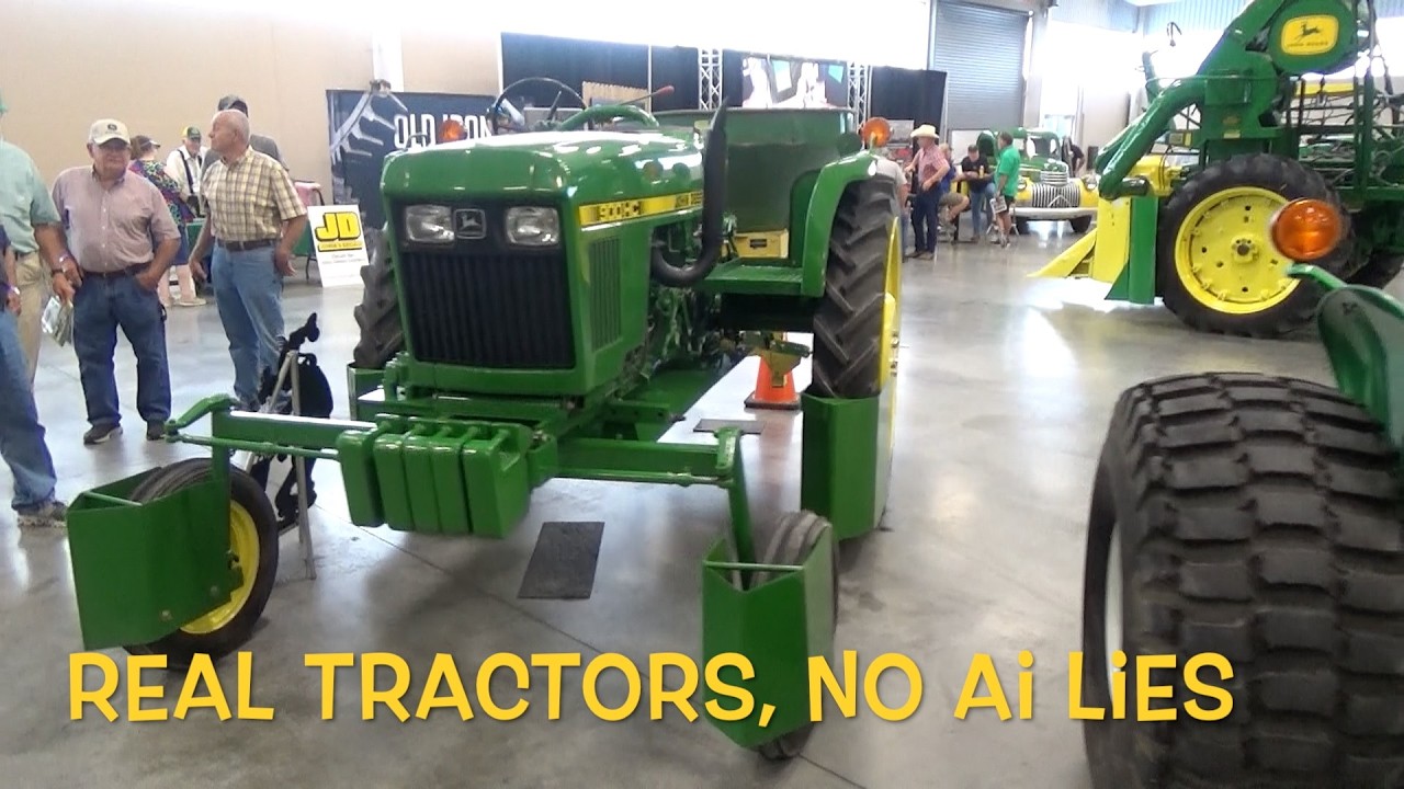 Классические тракторы и сельскохозяйственная техника John Deere.