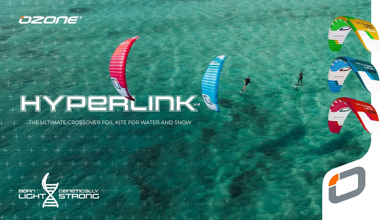 The ultimate cross-over foil kite for water and snow | Ozone Hyperlink V4