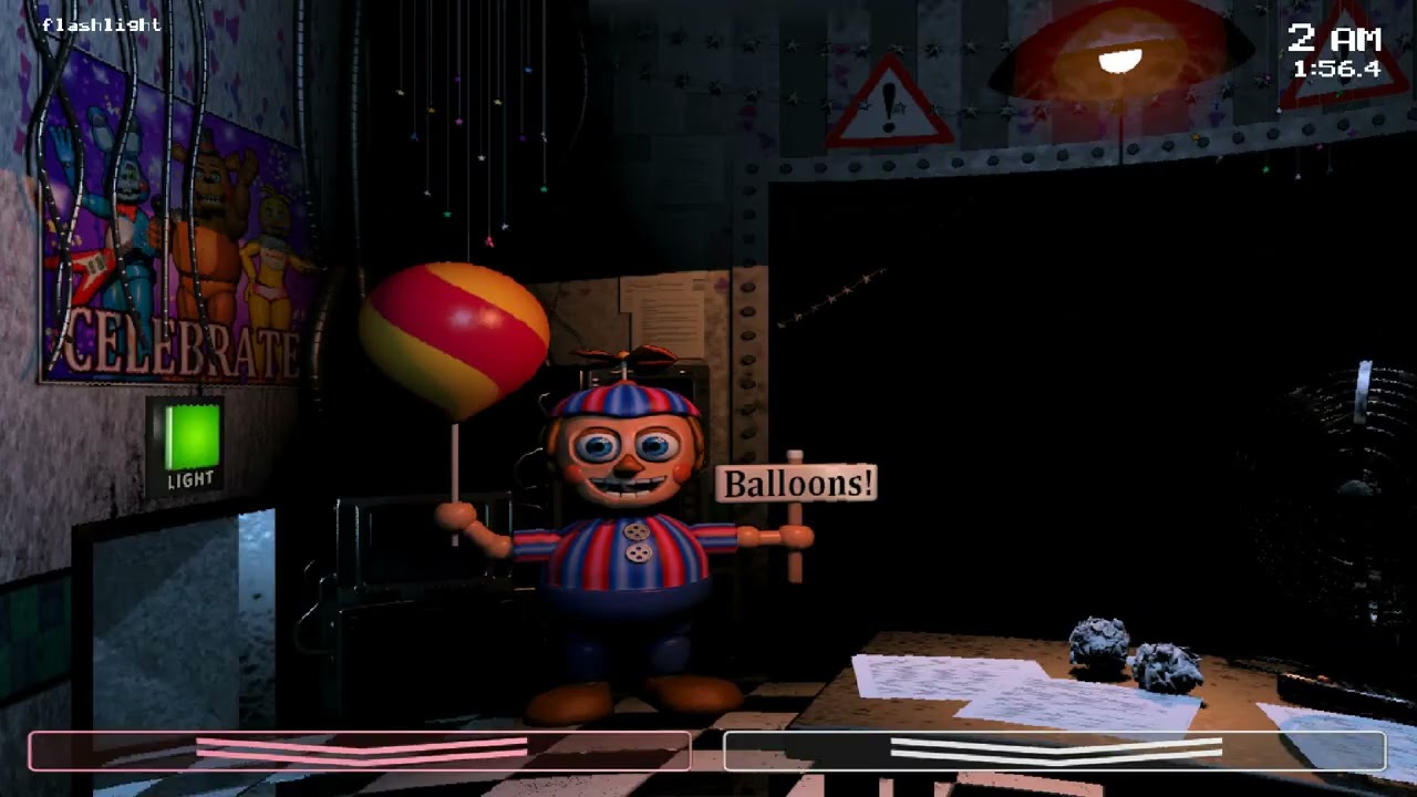 i beat FNAF2 but only Freddys, Chicas, BB & Marionette