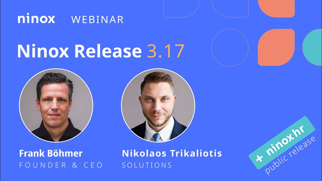 Whats new in Ninox 3.17?  Release Preview-Webinar