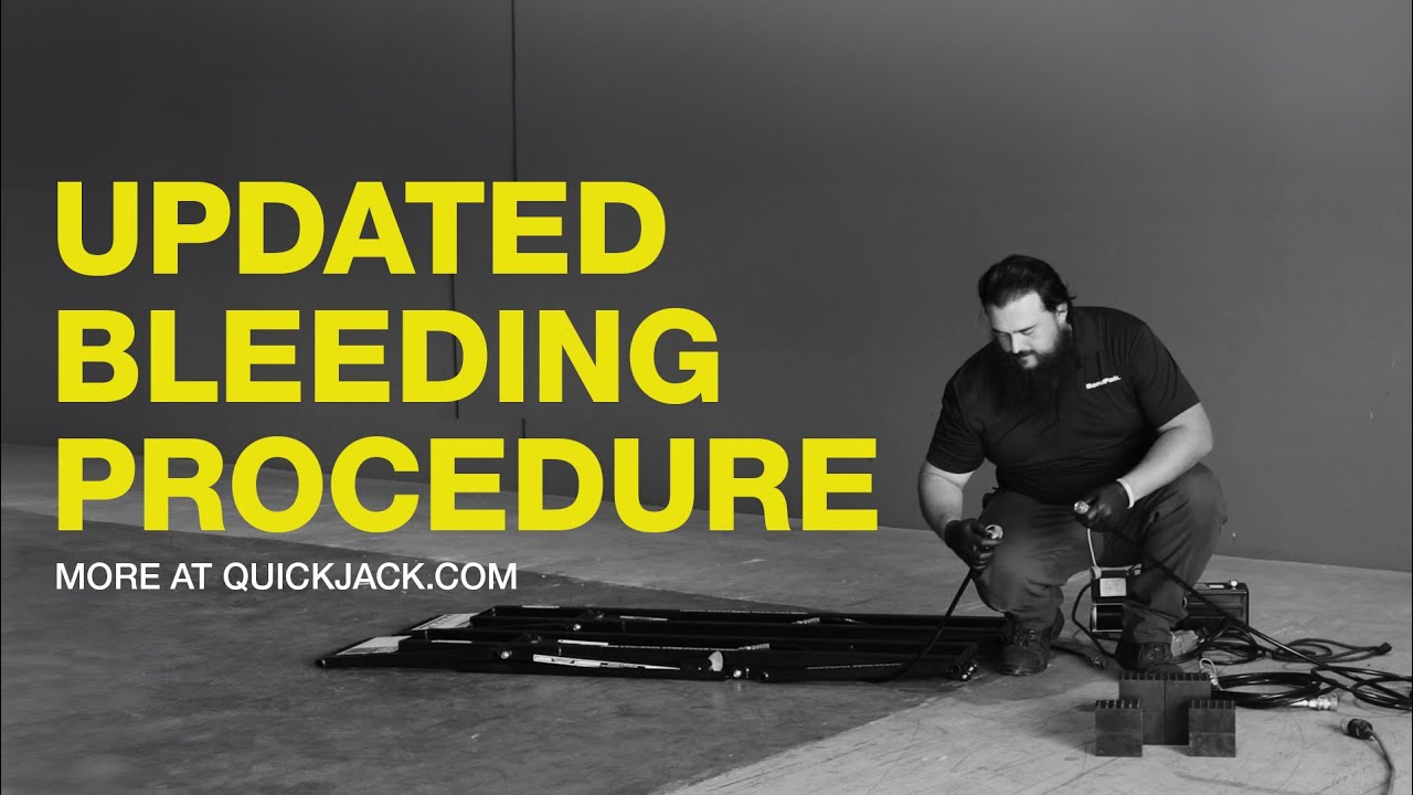 The UPDATED QuickJack Bleeding Tutorial!