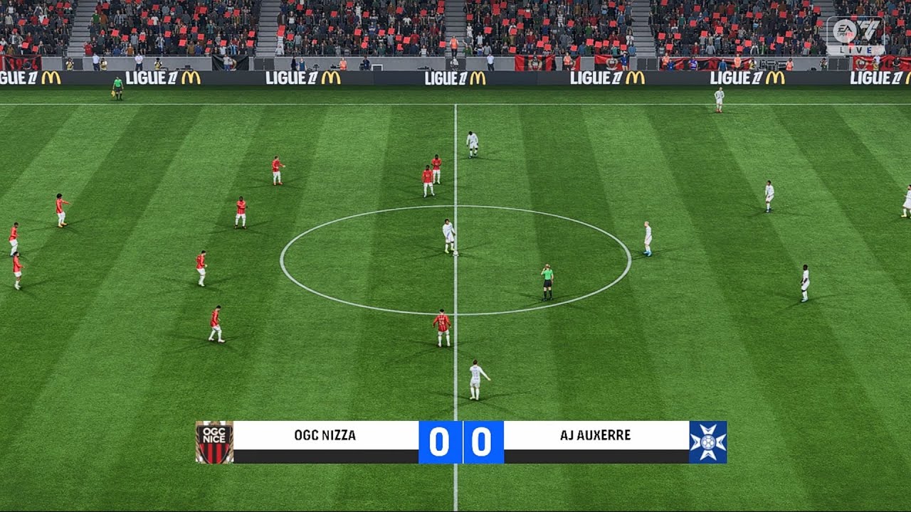 EA Sports FC 25 | OGC Nice vs Auxerre - Ligue 1 | Gameplay PS5