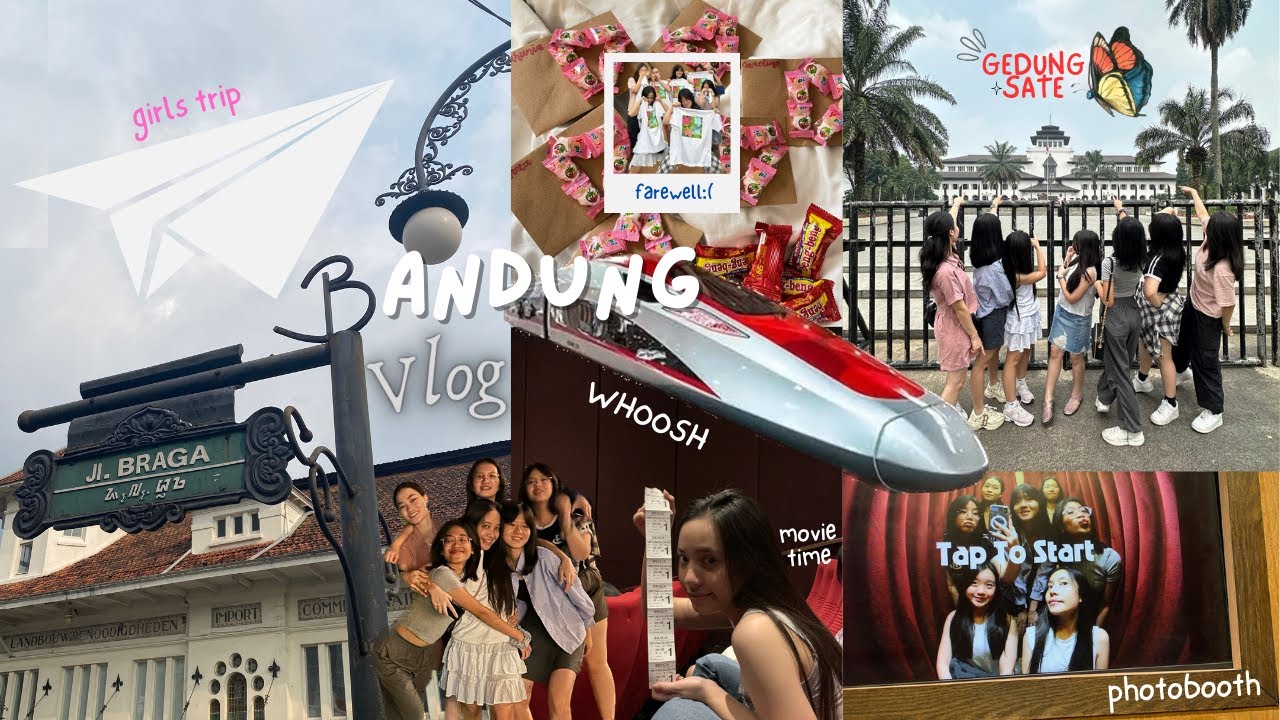 bandung vlog || whoosh, braga, pvj, movie night, trans studio, photobooth, gedung sate