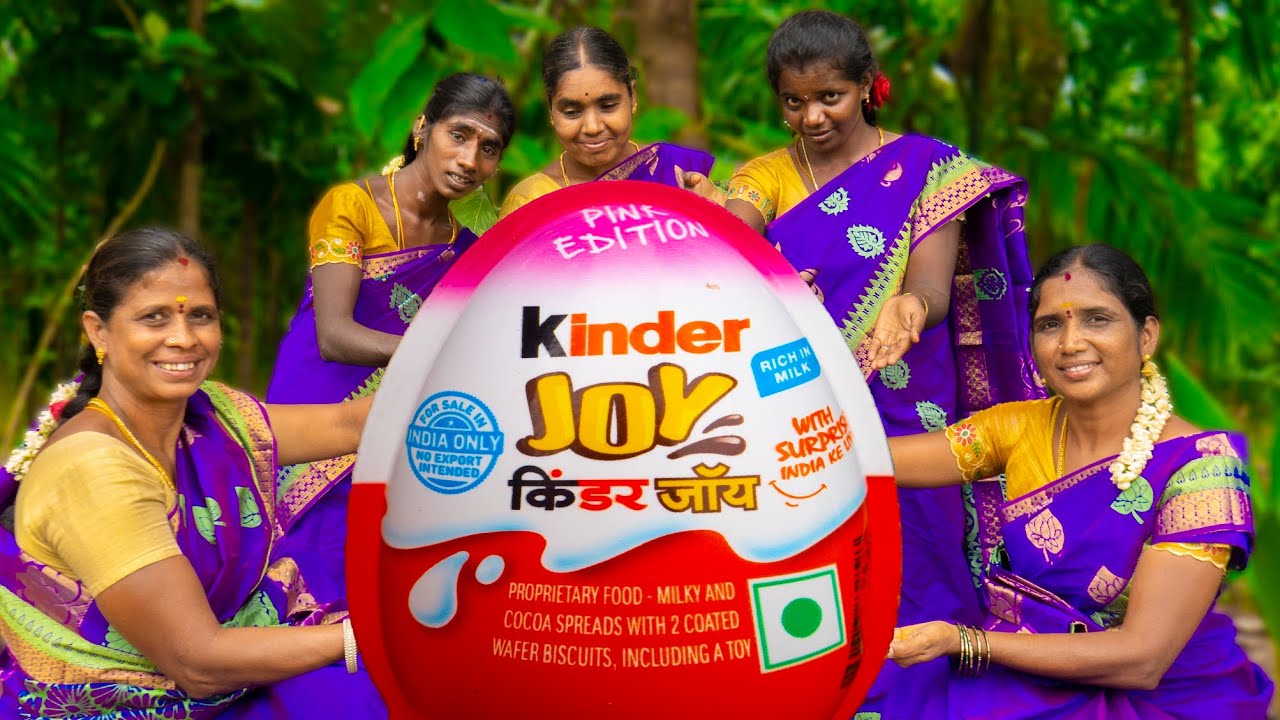 BIG KINDER JOY MAKING | Homemade Kinder joy Recipe | Village Style