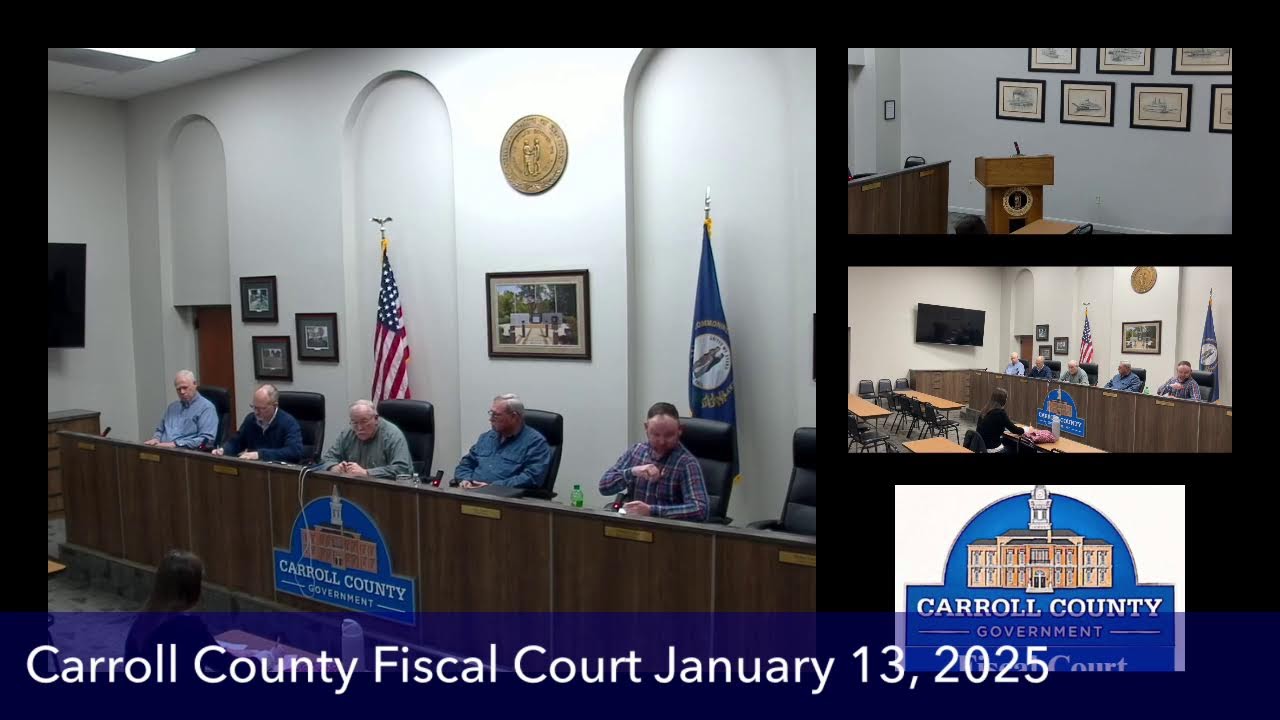 Carroll County Fiscal Court January 13, 2026