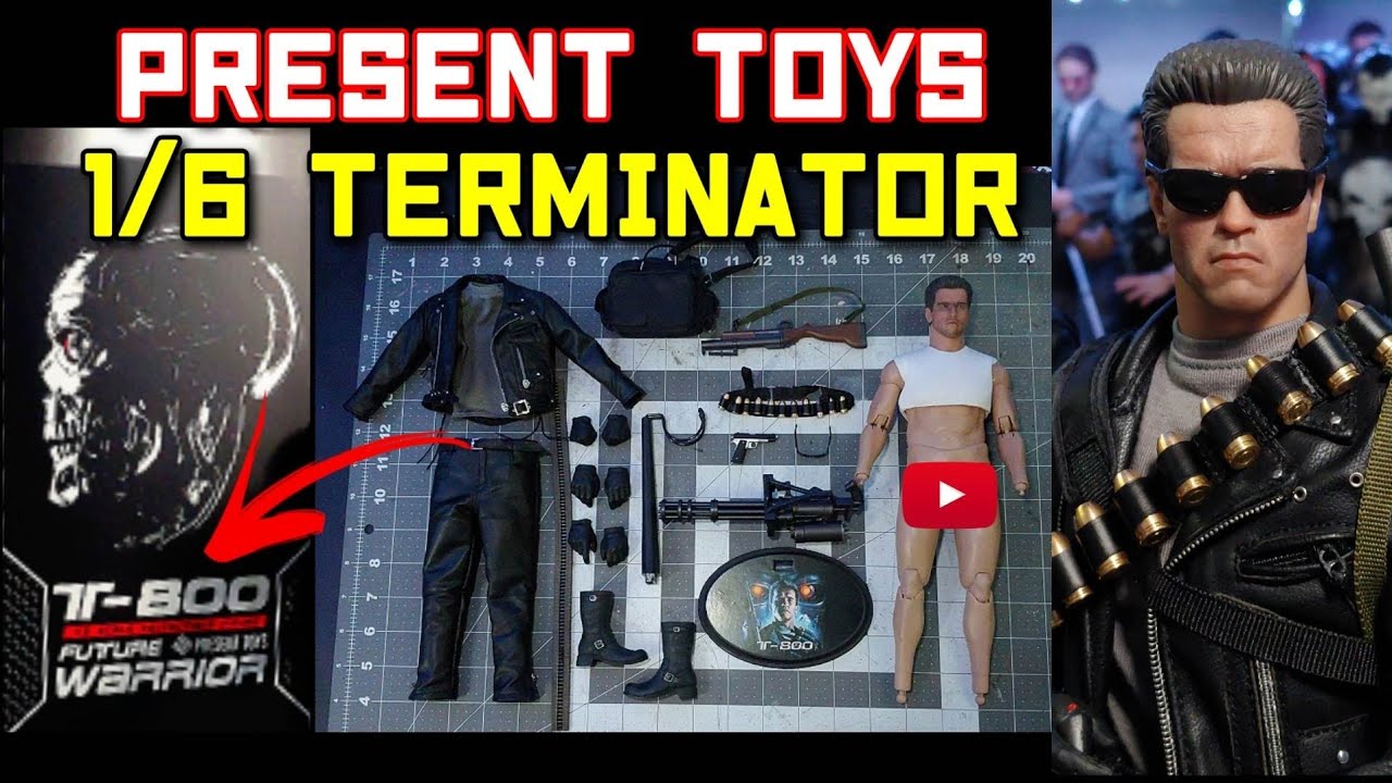 1/6 T800 FUTURE WARRIOR Terminator by Present Toys Review & Comparación