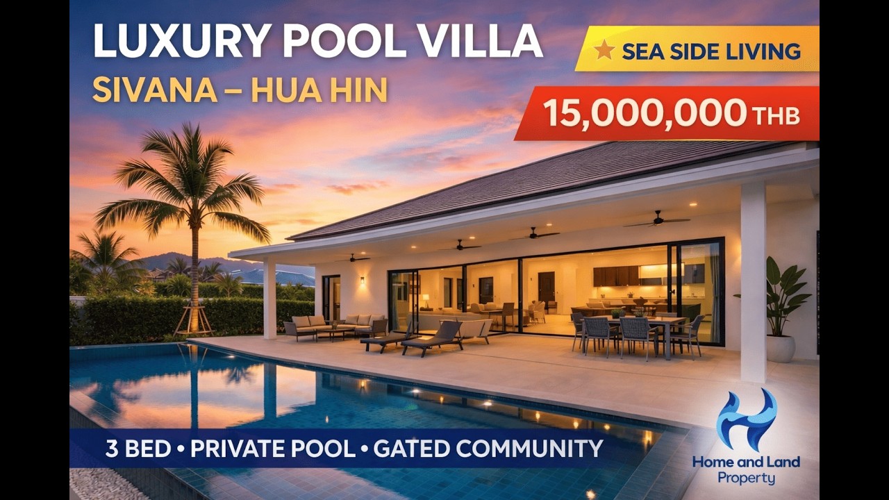 Luxury Pool Villa | 3 Bedroom Private Villa | 15,000,000 THB
