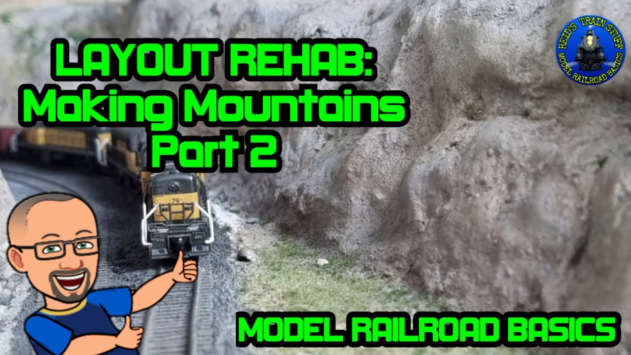 LAYOUT REHAB: Making Mountains Part 2- Painting