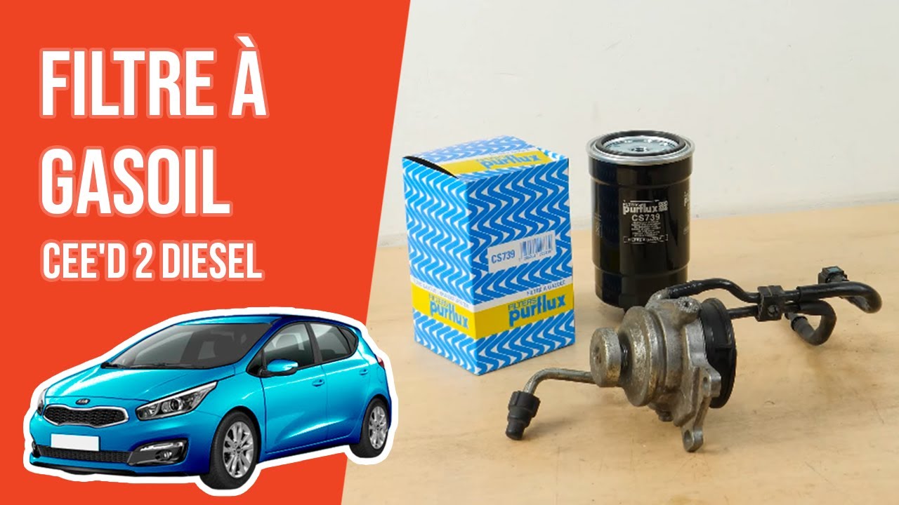 Changer le Filtre à Gasoil Ceed 2 1.6 CRDI ⛽