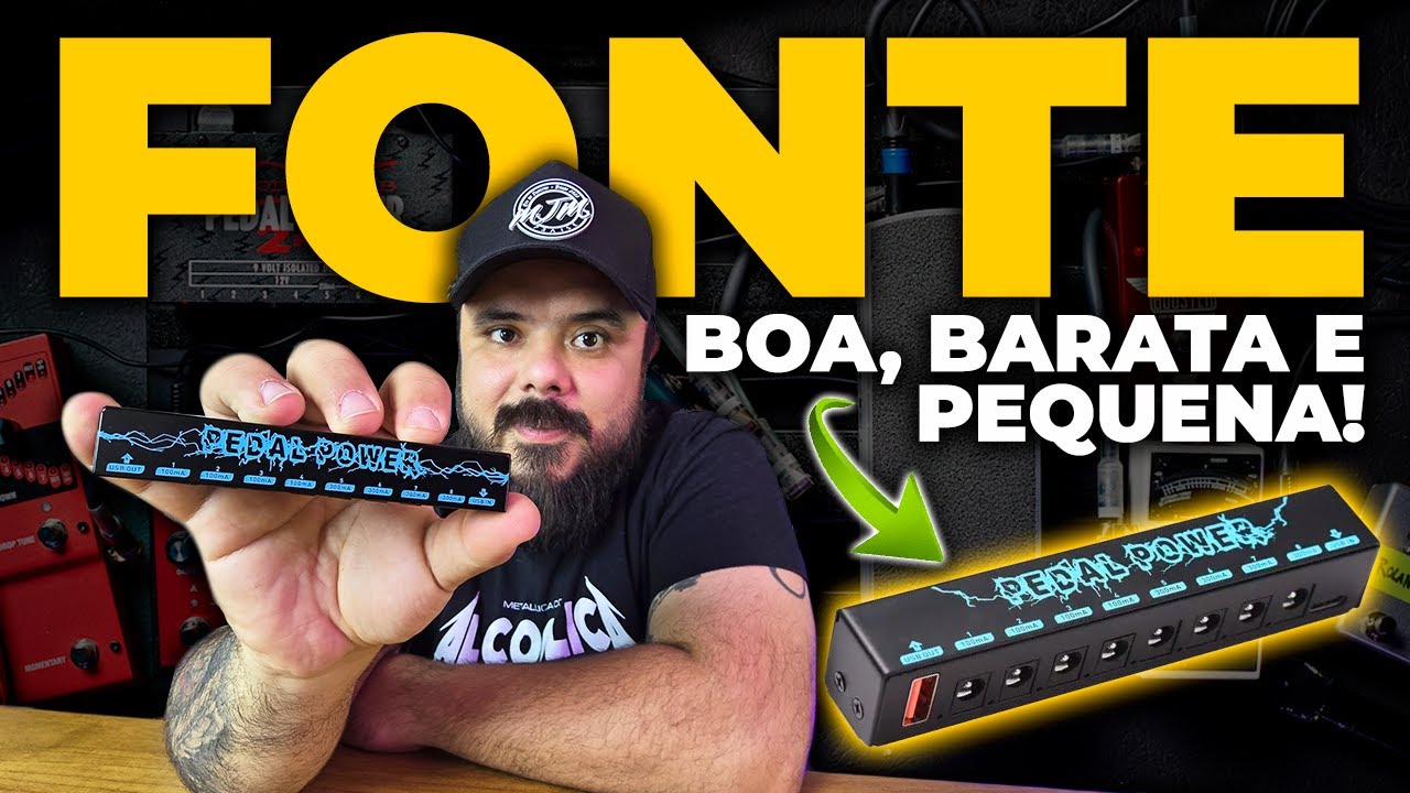 A MENOR FONTE PARA PEDAIS QUE TESTEI: PEDAL POWER! BARATA, COMPACTA E SILENCIOSA! VALE A PENA?