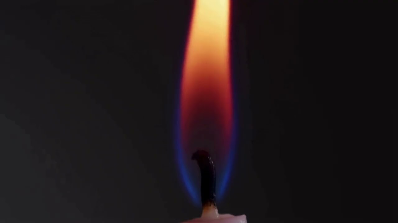 flickering candle flame silent