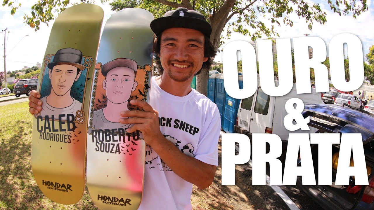 PISTA DE SKATE NOVA! + SHAPE OURO E PRATA - LB SKT #86