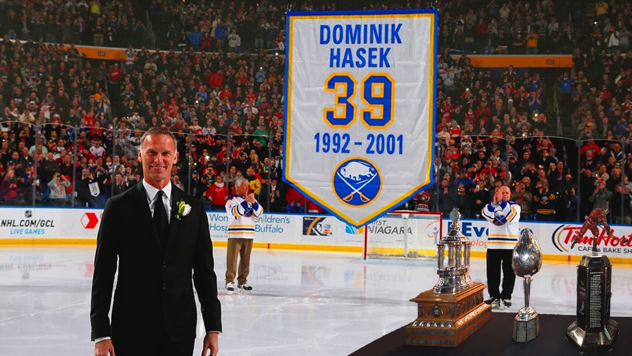 Dominik Hasek Banner Raising Cermony
