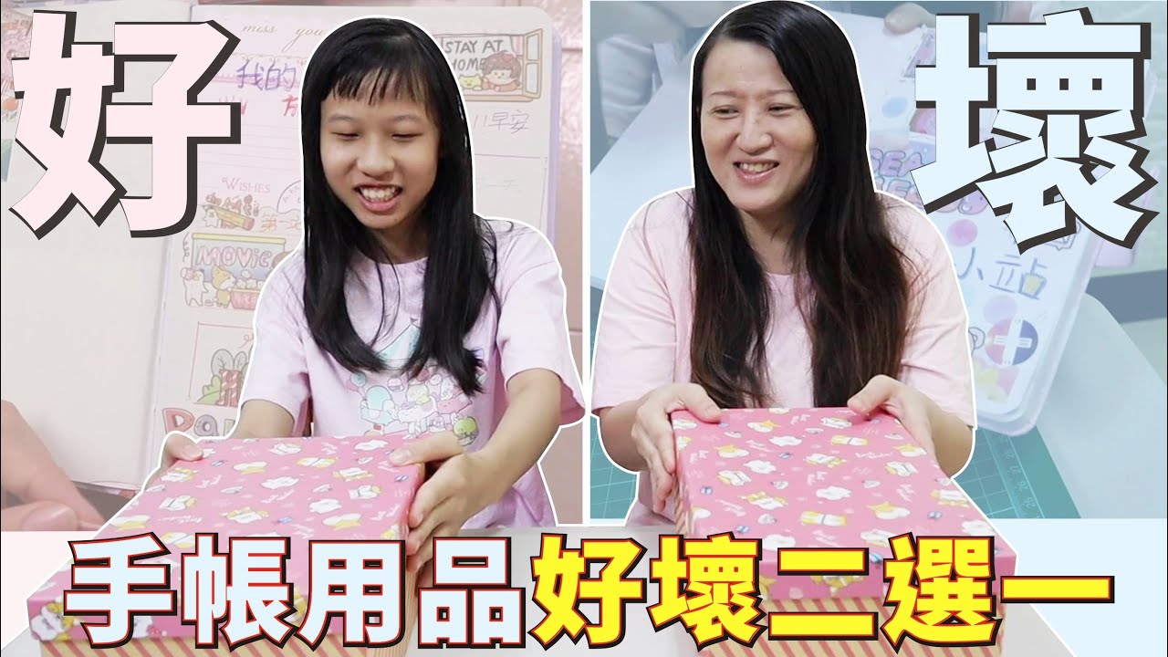 手帳用品好壞二選一 用抽到的物品diy做手帳 [蕾蕾TV - Lei Lei TV]
