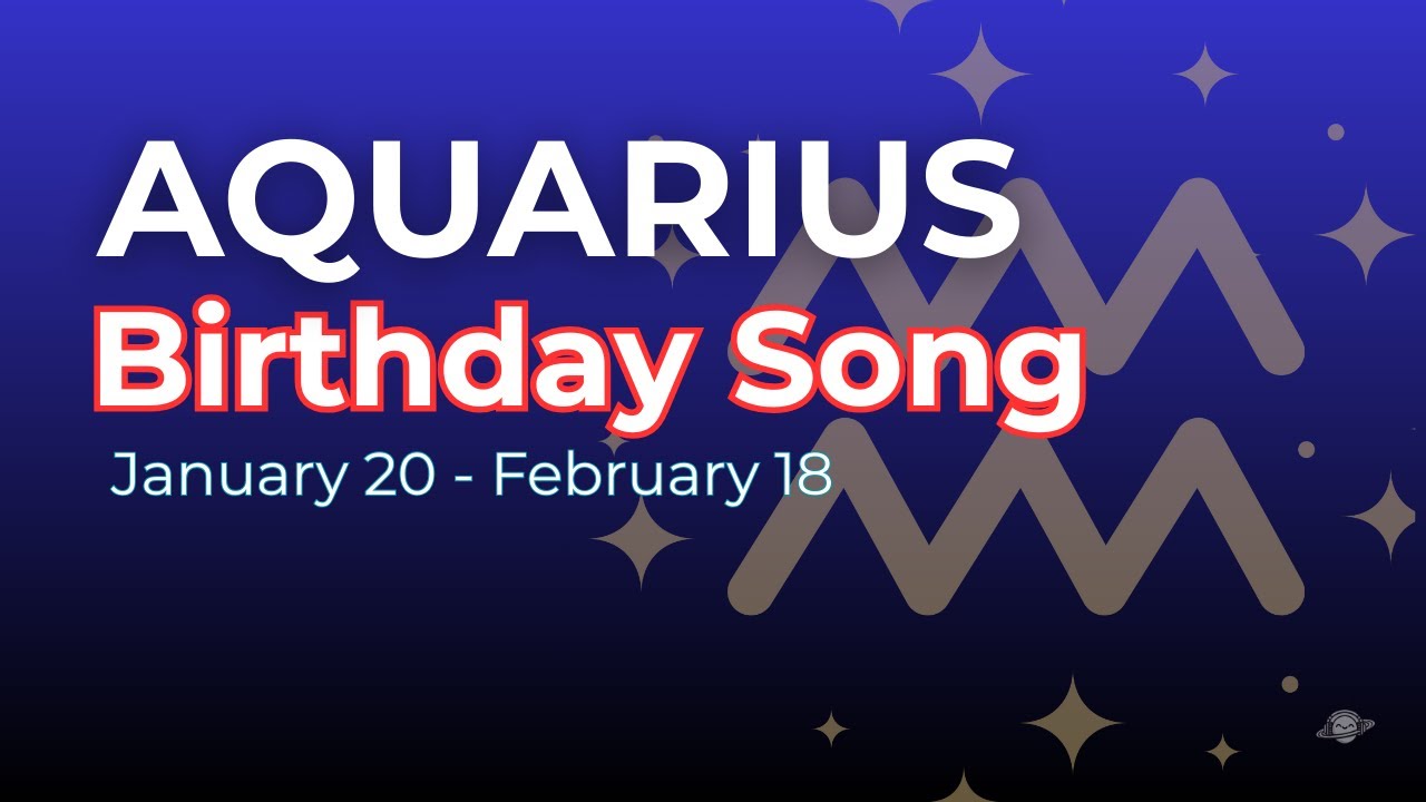 Aquarius Birthday Song ♒🎂 | Happy Birthday Zodiac Sign Music | آهنگ تولد بهمن ماه