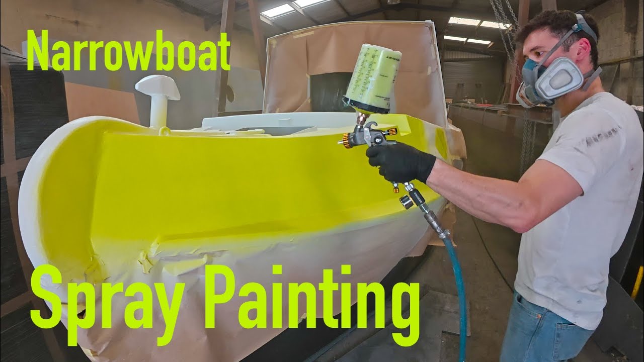 Week 3 - Spray Painting Narrowboat Susan Marie