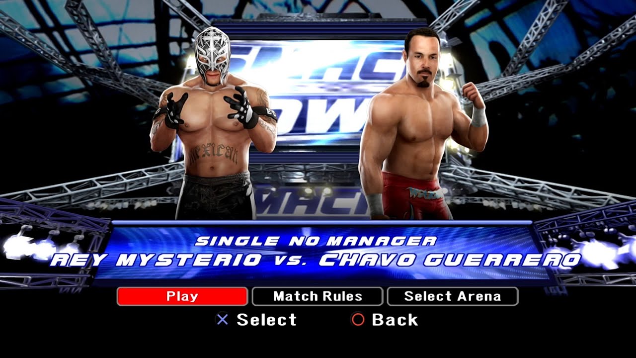WWE SmackDown VS Raw 2008 PS3 - Rey Mysterio VS Chavo Guerrero [2K][mClassic]