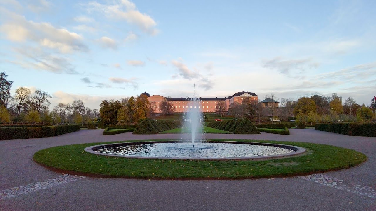 Chilly Autumn Walk in Uppsala, Sweden - Botanical Garden and Uppsala Castle (4K)