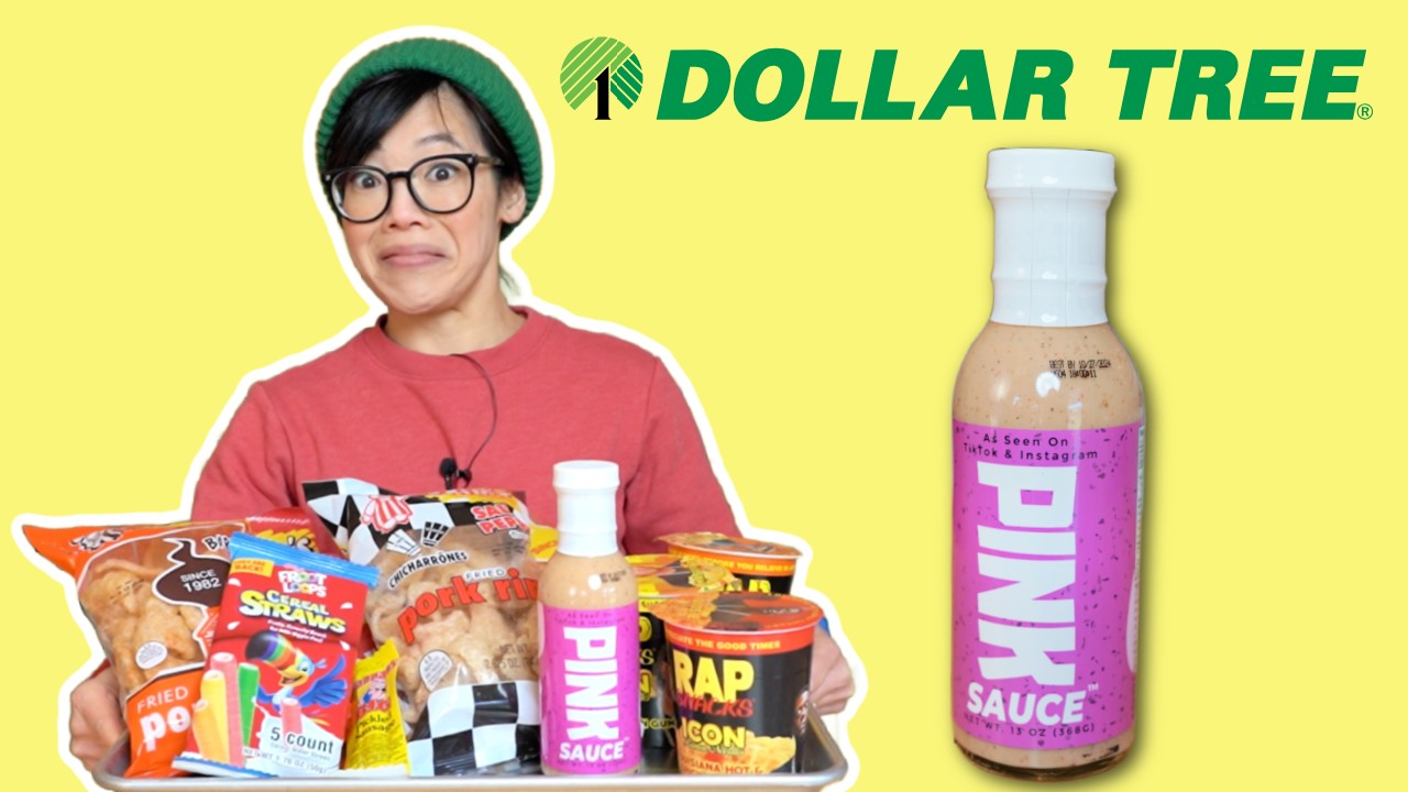 Dollar Tree Is Selling Pink Sauce & Straws Made Out Of Cereal