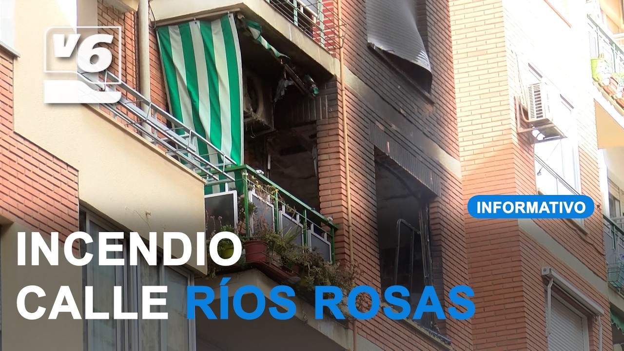 Susto en este bloque de viviendas en Albacete por un incendio en el salón