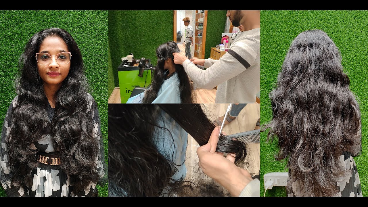 Very Long Healthy Hair Chopping Off For New Look At Pineapple Salon