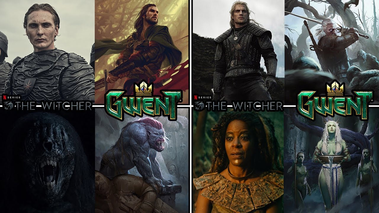 The Witcher Netflix vs. Gwent Characters Compared