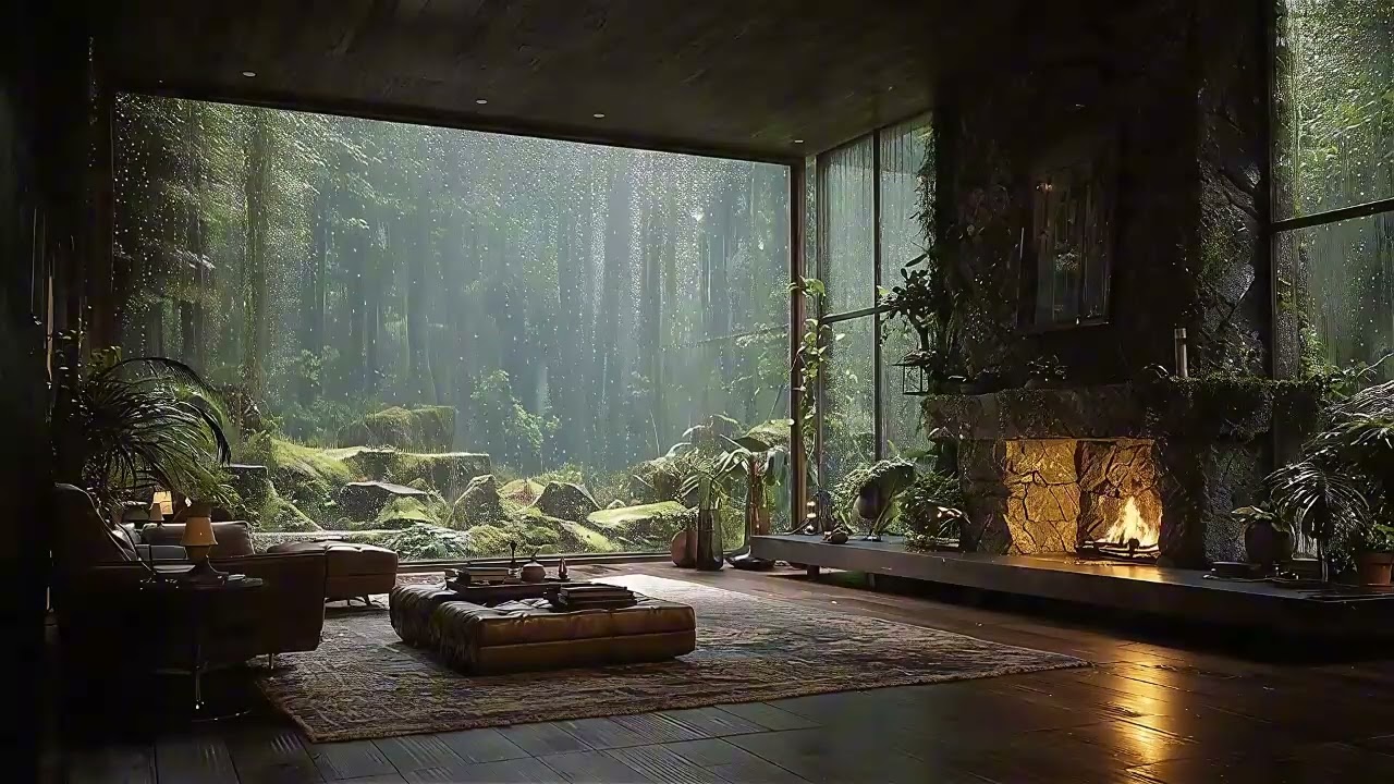The Sound of Rain Outside While Piano Music Helps You Fall Asleep