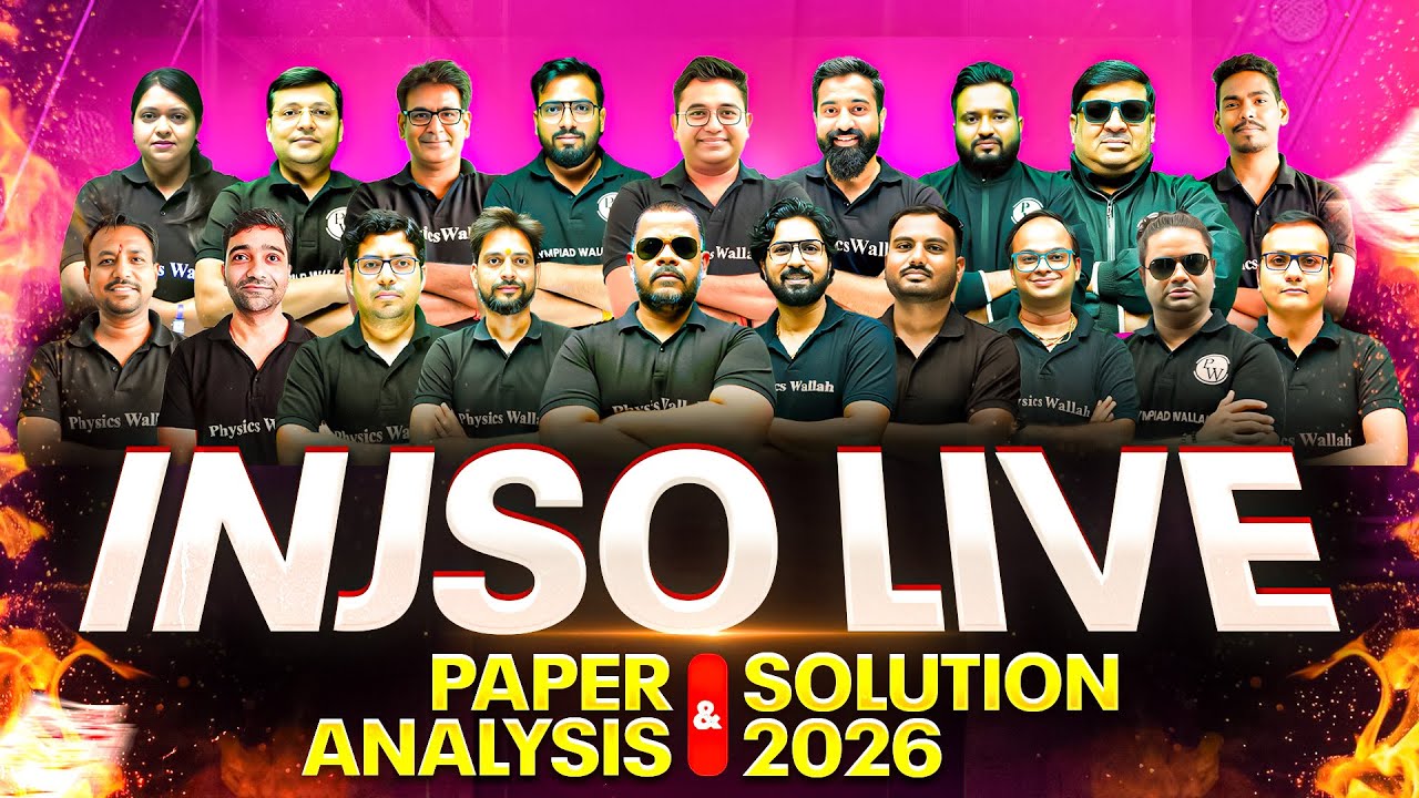 INJSO Live Paper Analysis🔥 INJSO 2026