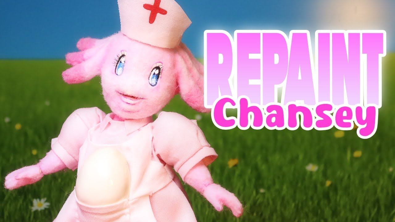 I Made a Fluffy Human Chansey from Pokémon! 🥚 Doll RePaint!