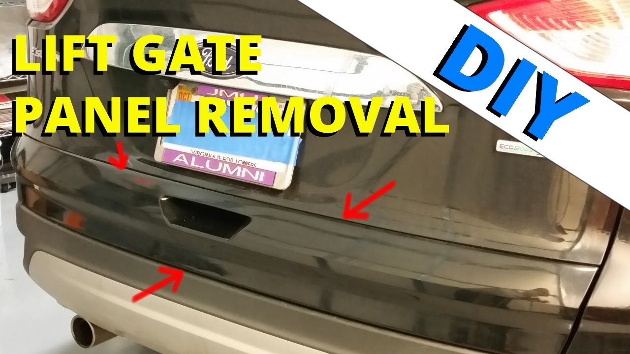 Снятие нижней панели подъемной двери на Ford Escape 2013 года — КАК ЭТО СДЕЛАТЬ
