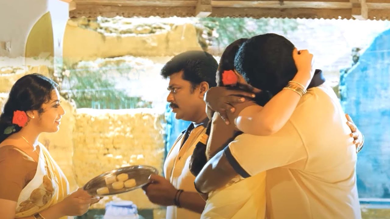 Parthiban ❤️ Meena का Romantic Scene | मुझे ये मिठाई नहीं चाहिए... कुछ और चाहिए | Hindi Dub