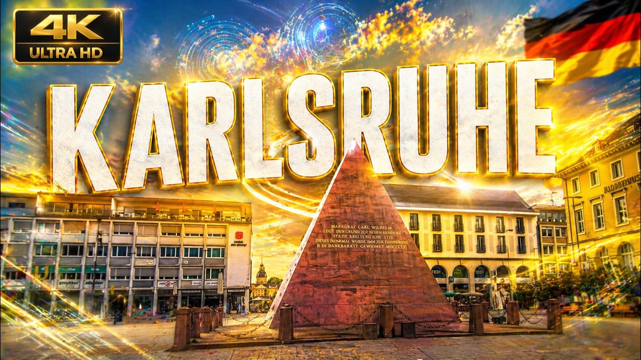 🌆 Spaziergang durch Karlsruhe | Mit Erzählungen über die Stadt 🚶‍♂️✨