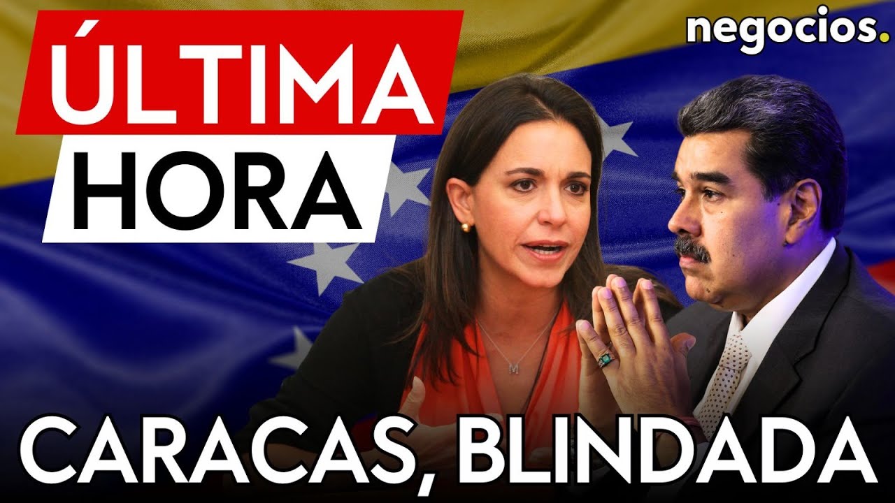 ÚLTIMA HORA | Caracas, blindada: Maduro toma posesión hoy y Corina Machado dará explicaciones