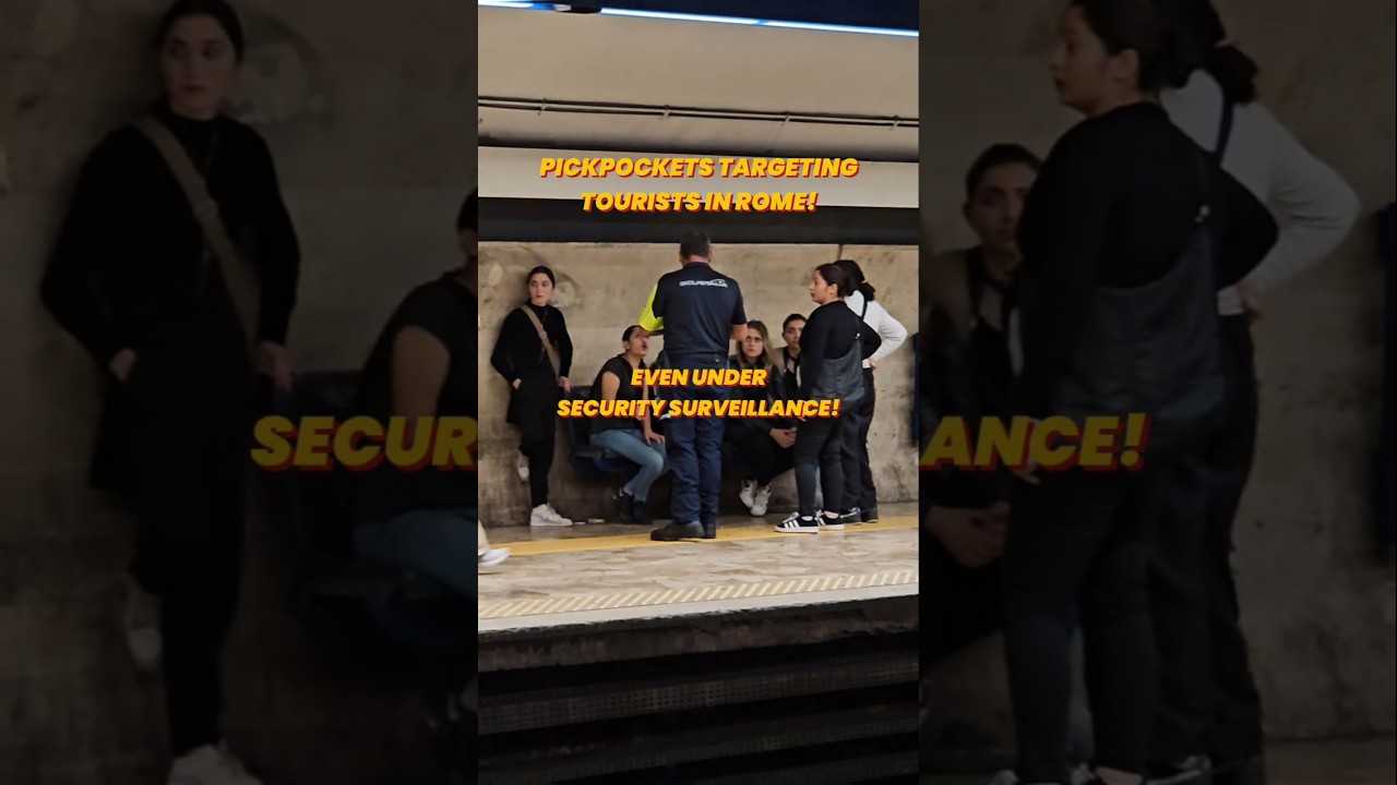 🔴Pickpockets Targeting Tourists in Rome &ndash; Even Under Security Surveillance! Must Watch!  #Pickpocket