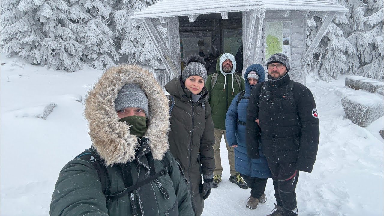 Harz/ Brockenwanderung bei eisiger Kälte und starkem Wind.Восхождение на гору Брокен Германия 2026