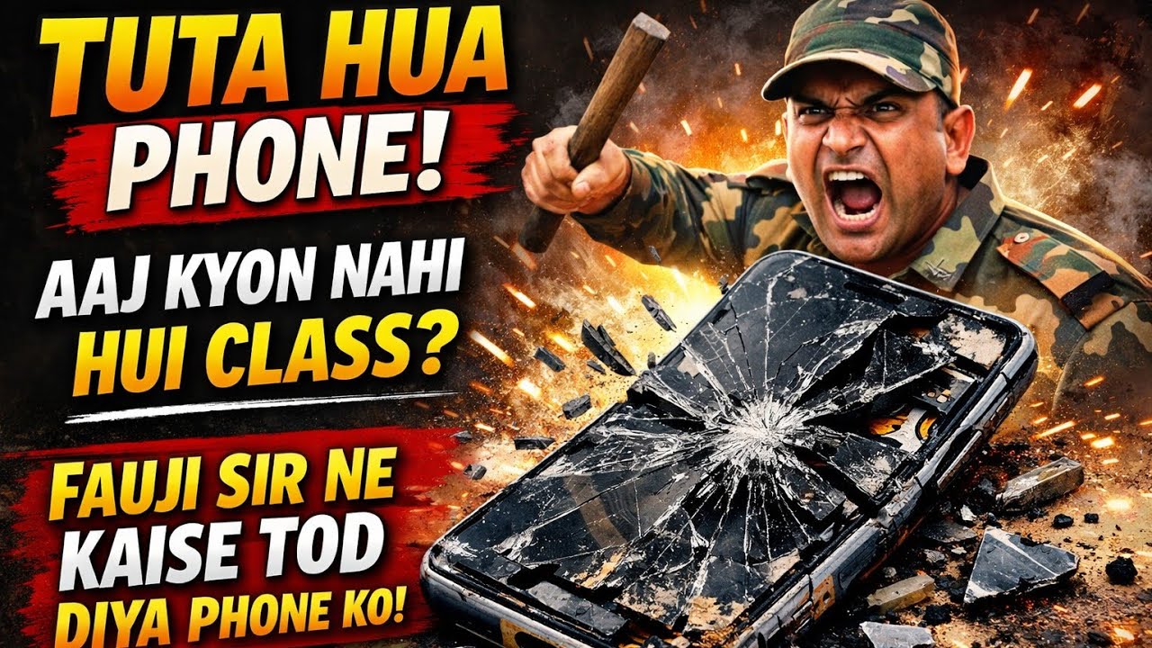 😡Fauji sir live | आज क्यों नहीं हुई क्लास😡 / फौजी सरकार गुस्से में फोन टूट गया😭😭